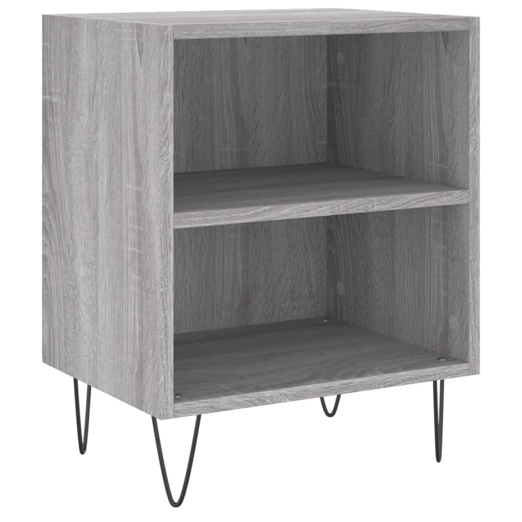 vidaXL Κομοδίνα 2 τεμ. Sonoma Γκρι 40x30x50 εκ. από Επεξεργασμένο Ξύλο