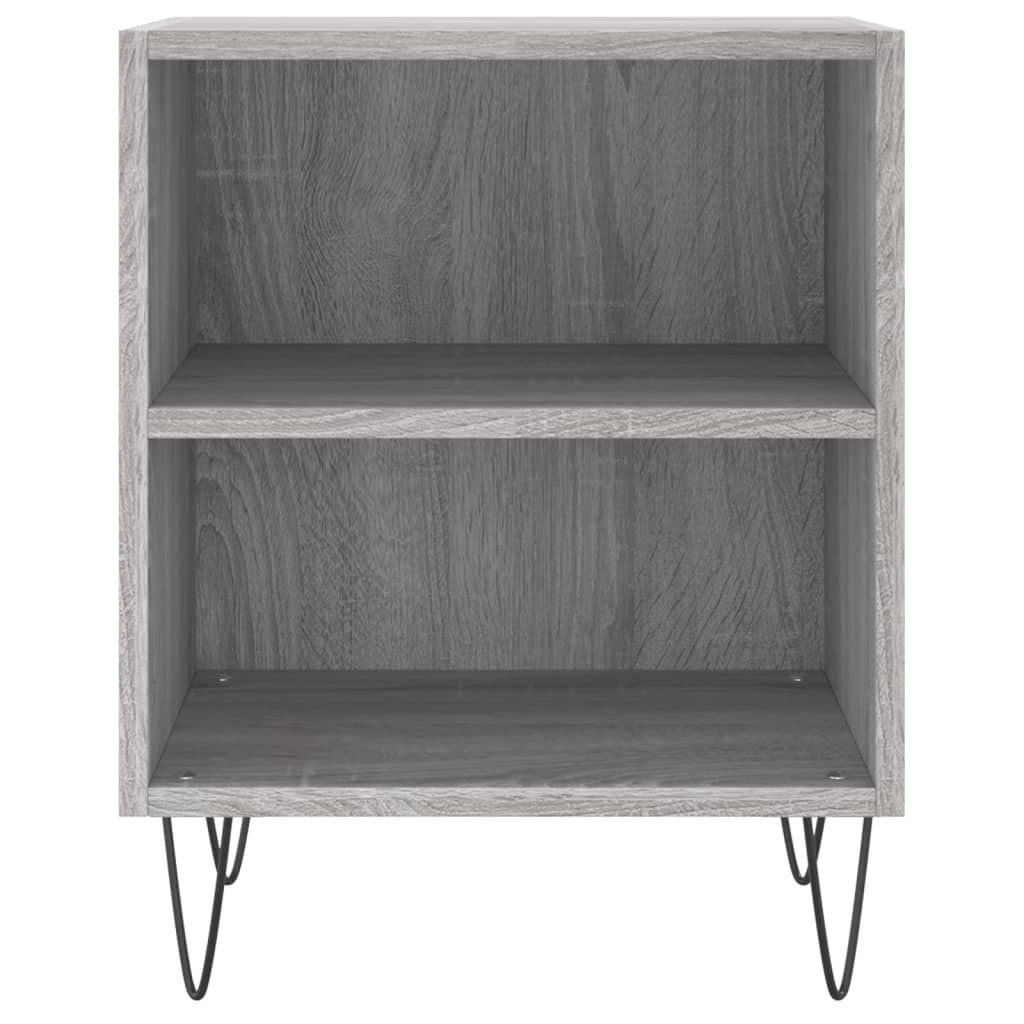 vidaXL Κομοδίνα 2 τεμ. Sonoma Γκρι 40x30x50 εκ. από Επεξεργασμένο Ξύλο