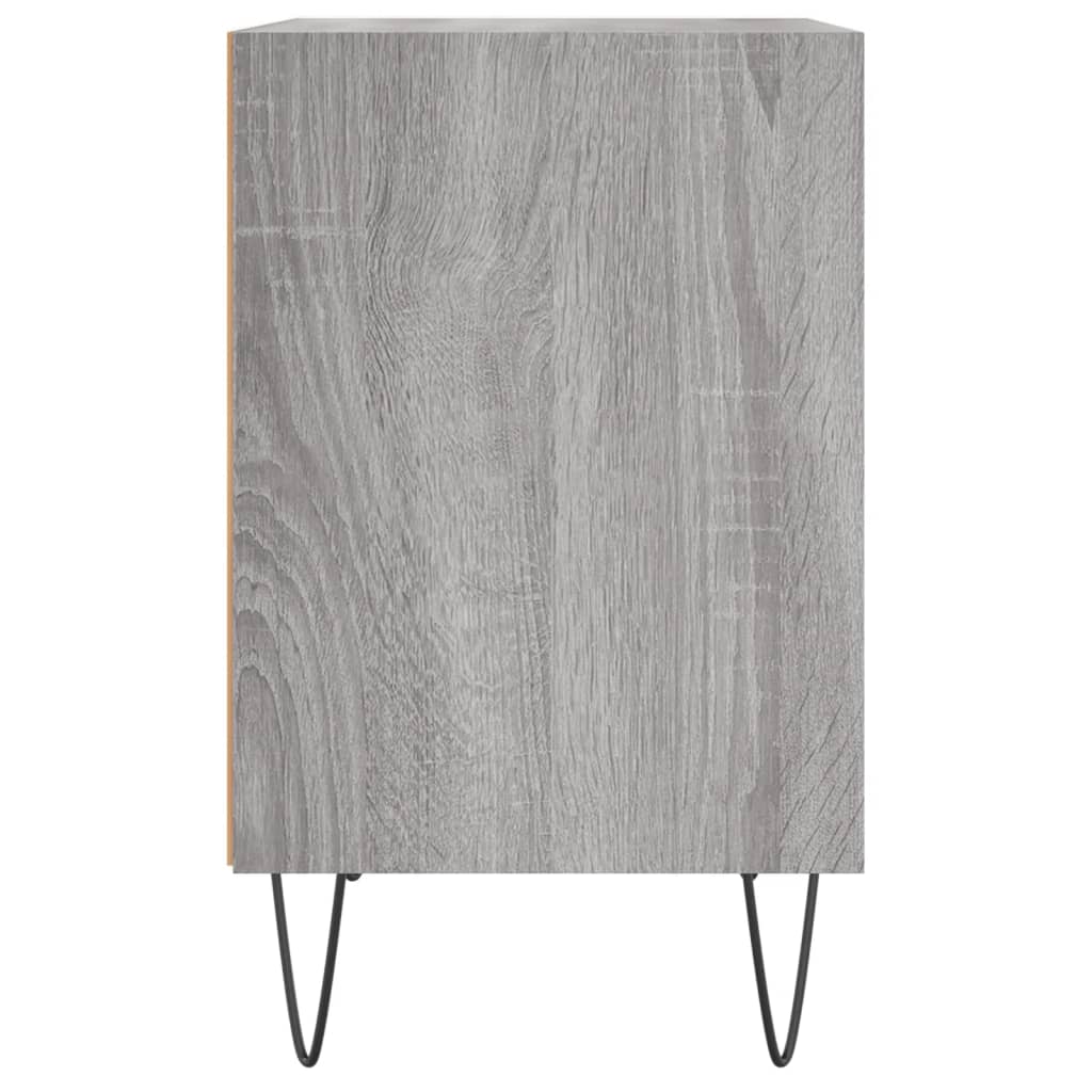 vidaXL Κομοδίνα 2 τεμ. Sonoma Γκρι 40x30x50 εκ. από Επεξεργασμένο Ξύλο