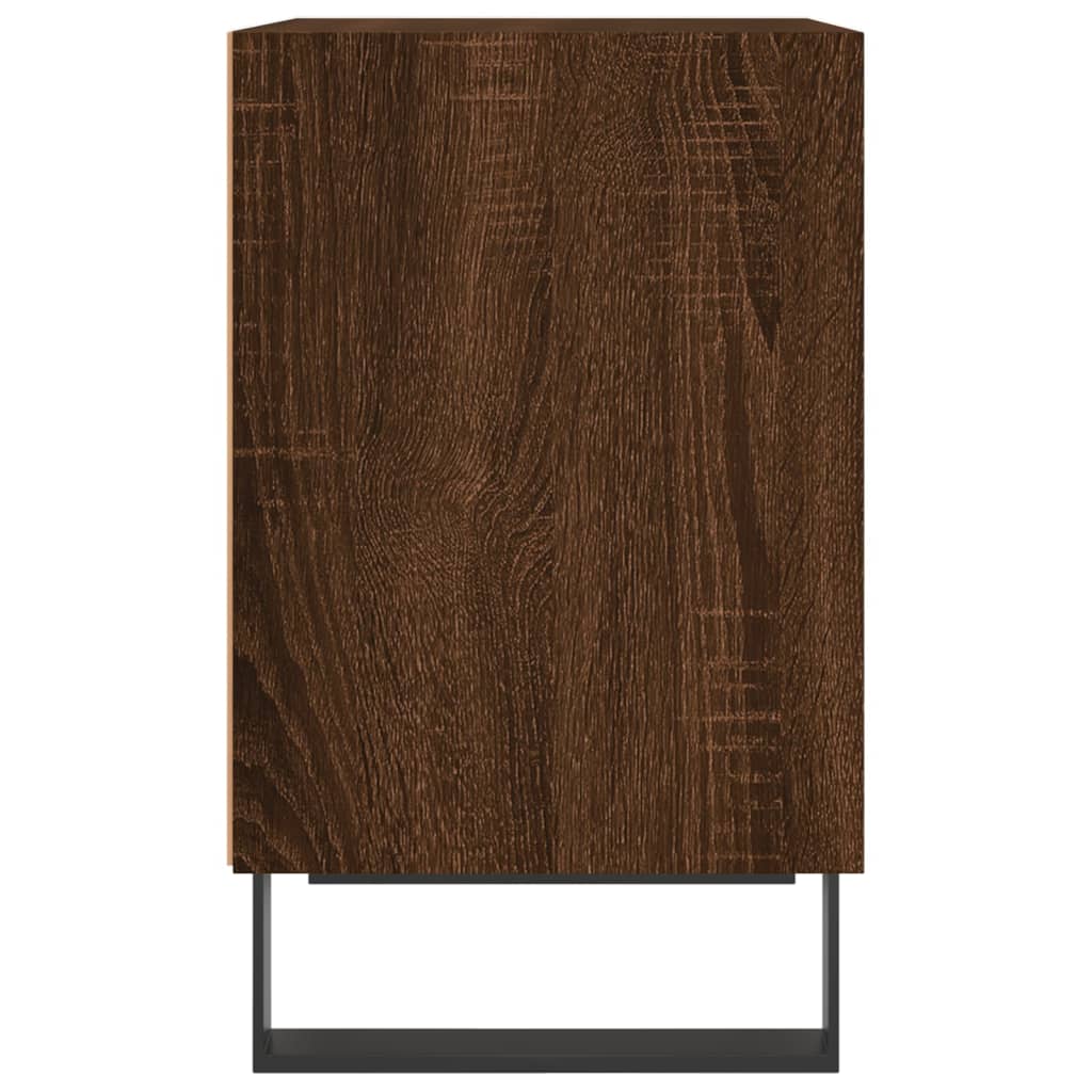 vidaXL Κομοδίνο Καφέ Δρυς 40 x 30 x 50 εκ. από Επεξεργασμένο Ξύλο