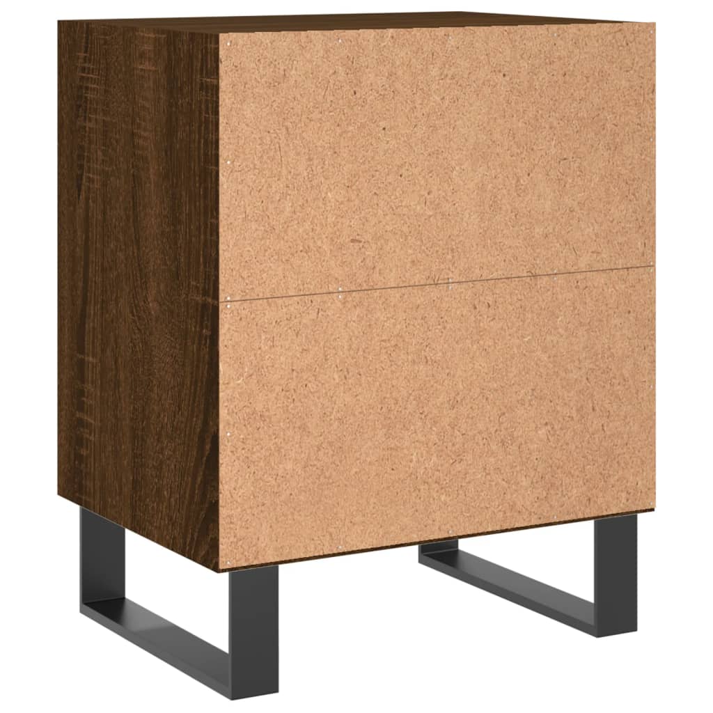 vidaXL Κομοδίνο Καφέ Δρυς 40 x 30 x 50 εκ. από Επεξεργασμένο Ξύλο