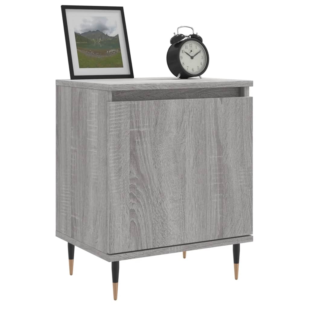 vidaXL Κομοδίνο Sonoma Γκρι 40 x 30 x 50 εκ. από Επεξεργασμένο Ξύλο