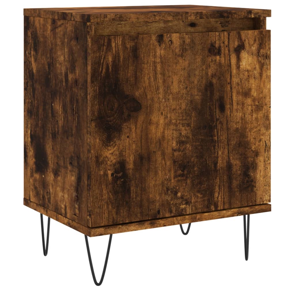 vidaXL Κομοδίνο Καπνιστή Δρυς 40x30x50 εκ. από Επεξεργασμένο Ξύλο