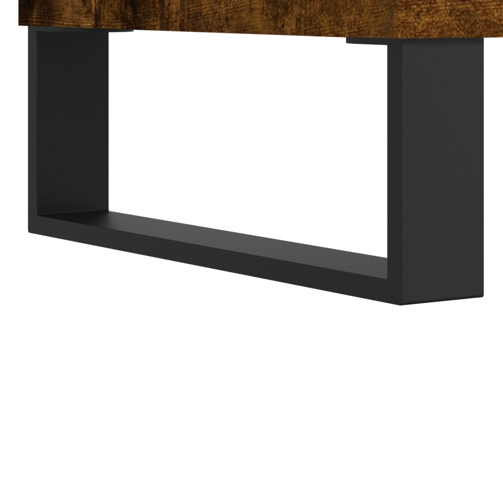 vidaXL Κομοδίνα 2 τεμ. Καπνιστή Δρυς 40x30x50εκ από Επεξεργασμένο Ξύλο