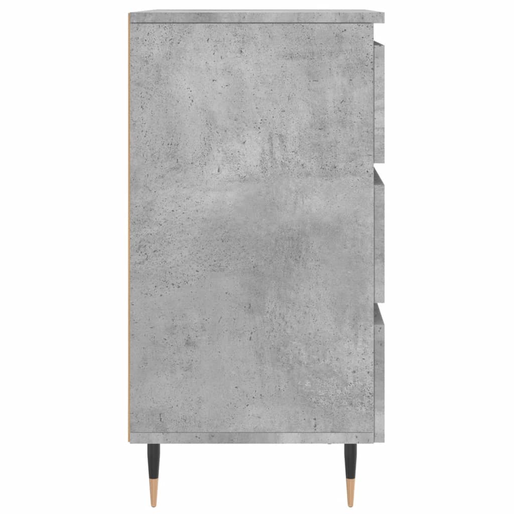 vidaXL Κομοδίνα 2 τεμ. Γκρι Σκυρ. 40x35x69 εκ. από Επεξεργασμένο Ξύλο