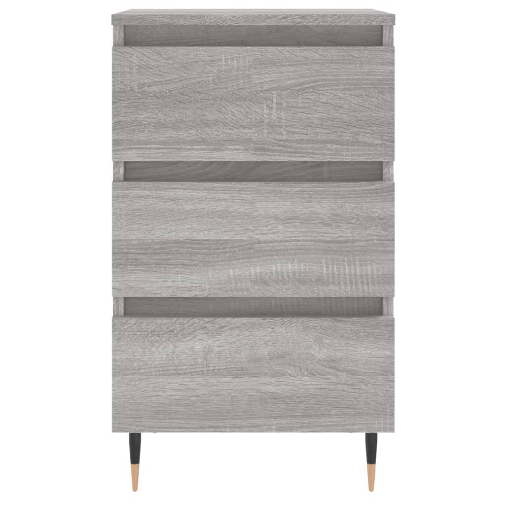 vidaXL Κομοδίνα 2 τεμ. Γκρι Sonoma 40x35x69 εκ. από Επεξεργασμένο Ξύλο