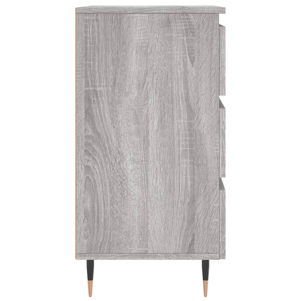vidaXL Κομοδίνα 2 τεμ. Γκρι Sonoma 40x35x69 εκ. από Επεξεργασμένο Ξύλο