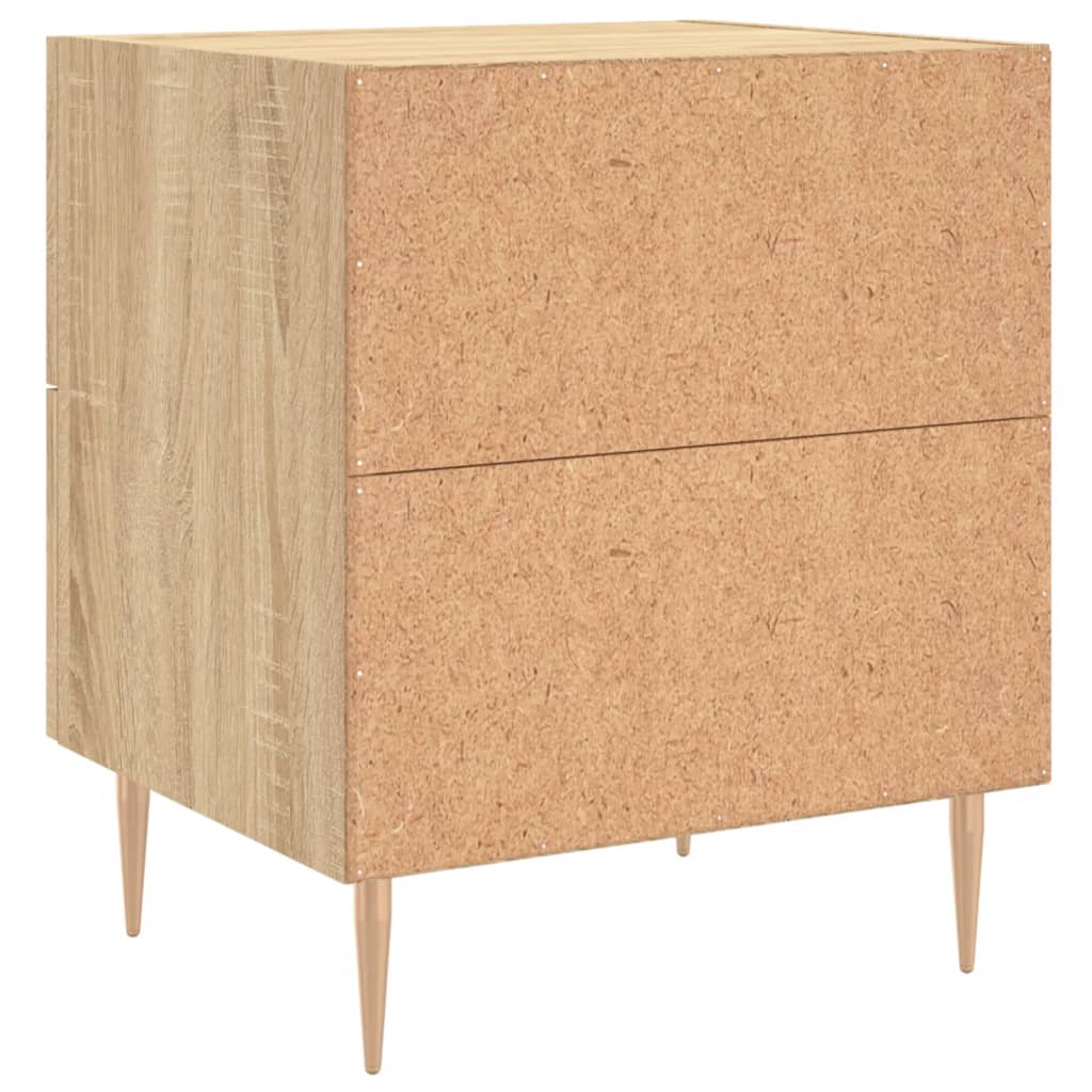 vidaXL Κομοδίνα 2 τεμ. Sonoma Δρυς 40 x 35 x 47,5 εκ. Επεξεργ. Ξύλο