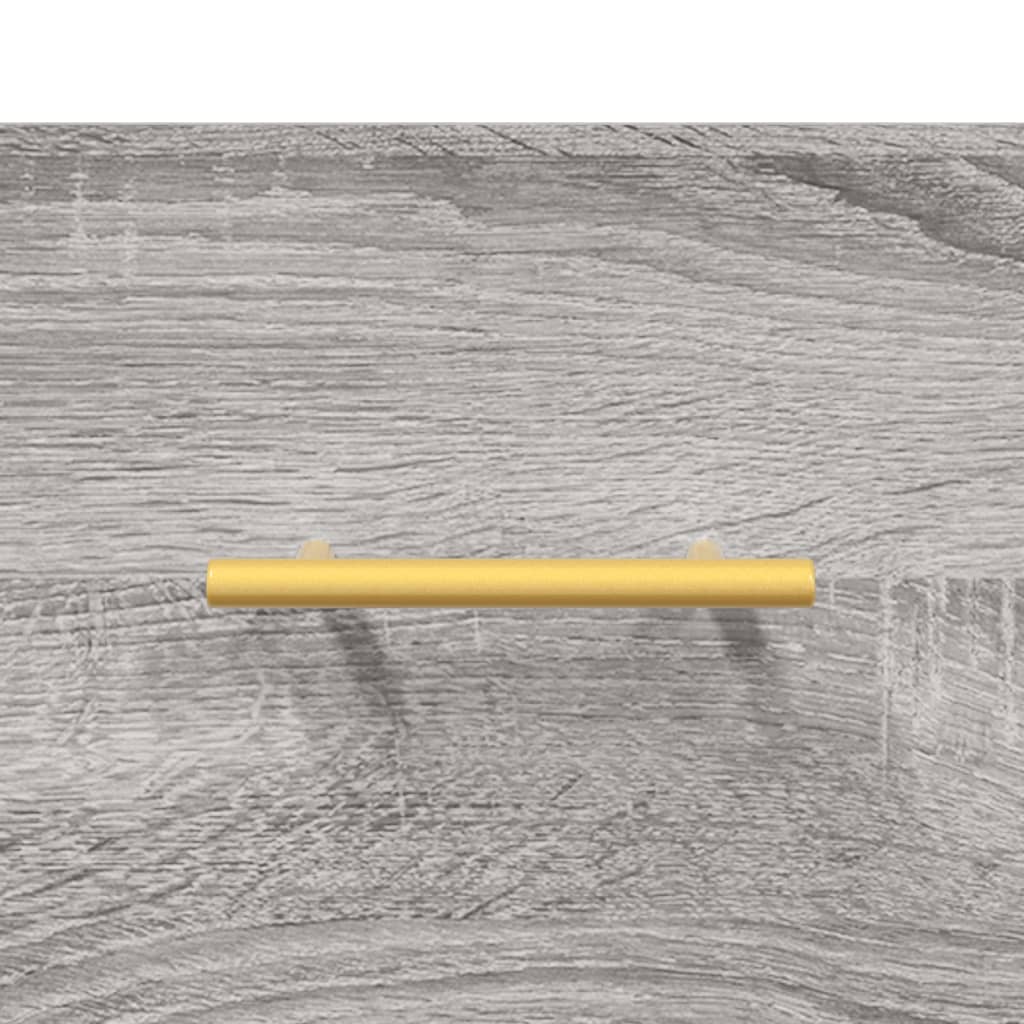 vidaXL Κομοδίνα 2 τεμ. Γκρι Sonoma 40 x 35 x 47,5 εκ. Επεξεργ. Ξύλο