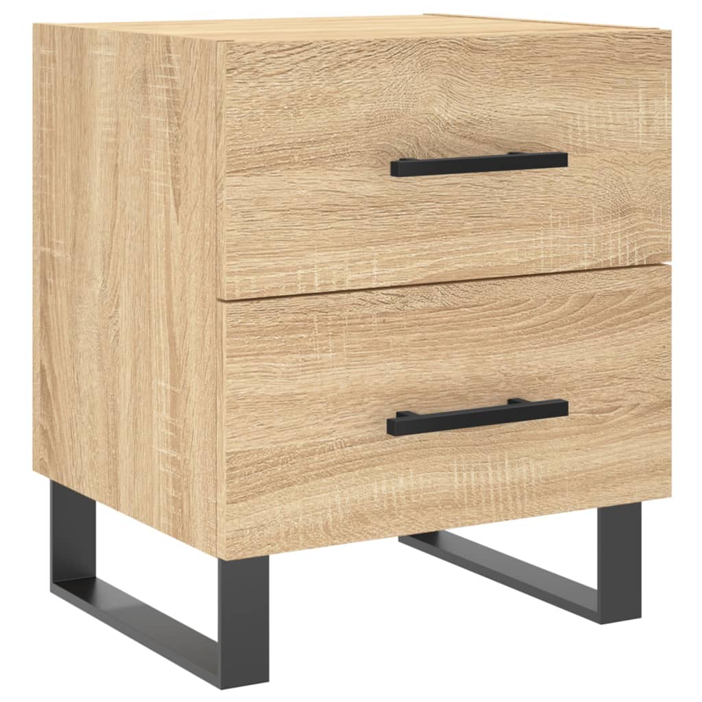 vidaXL Κομοδίνα 2 τεμ. Sonoma Δρυς 40 x 35 x 47,5 εκ. Επεξεργ. Ξύλο