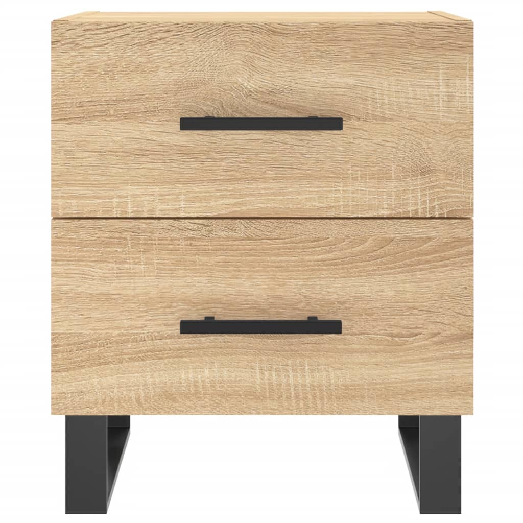 vidaXL Κομοδίνα 2 τεμ. Sonoma Δρυς 40 x 35 x 47,5 εκ. Επεξεργ. Ξύλο
