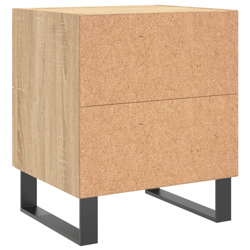 vidaXL Κομοδίνα 2 τεμ. Sonoma Δρυς 40 x 35 x 47,5 εκ. Επεξεργ. Ξύλο