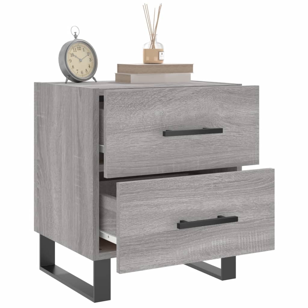 vidaXL Κομοδίνο Γκρι Sonoma 40 x 35 x 47,5 εκ. από Επεξεργασμένο Ξύλο