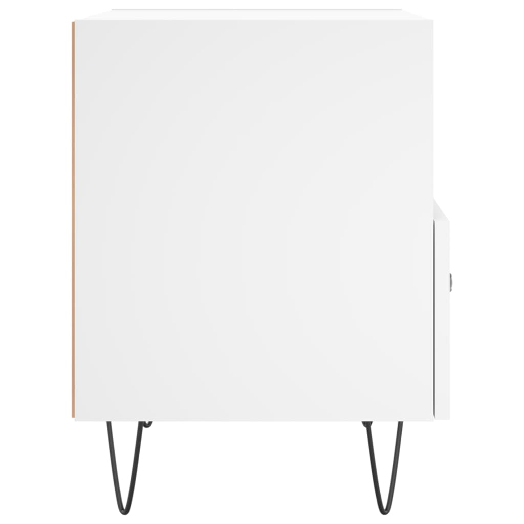 vidaXL Κομοδίνο Λευκό 40 x 35 x 47,5 εκ. από Επεξεργασμένο Ξύλο