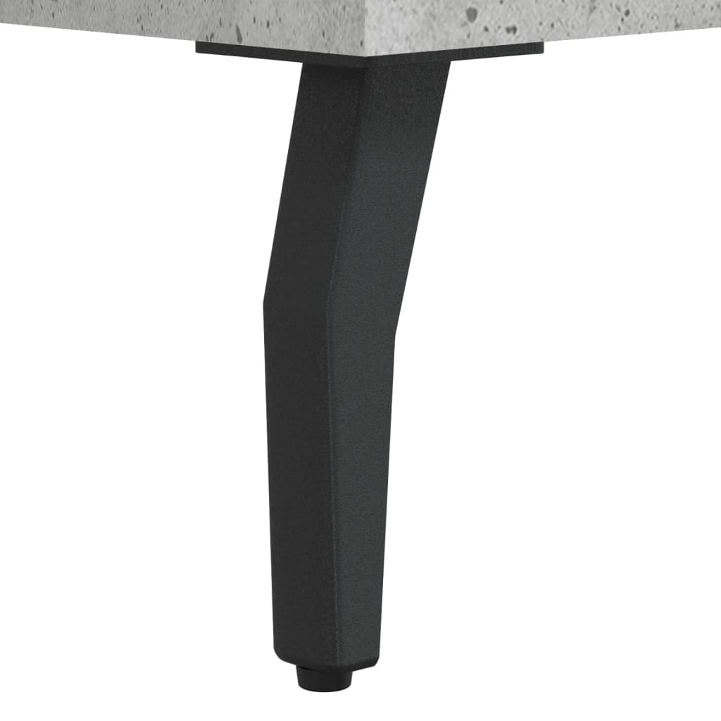 vidaXL Κομοδίνα 2 τεμ. Γκρι Σκυροδεμ. 40 x 35 x 47,5 εκ. Επεξεργ. Ξύλο