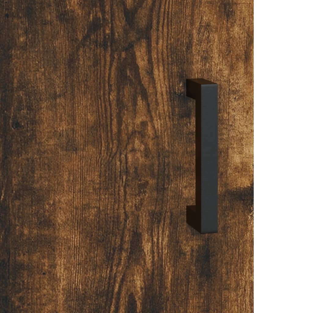 vidaXL Κομοδίνα 2 τεμ. Καπνιστή Δρυς 40 x 40 x 50 εκ. Επεξεργ. Ξύλο