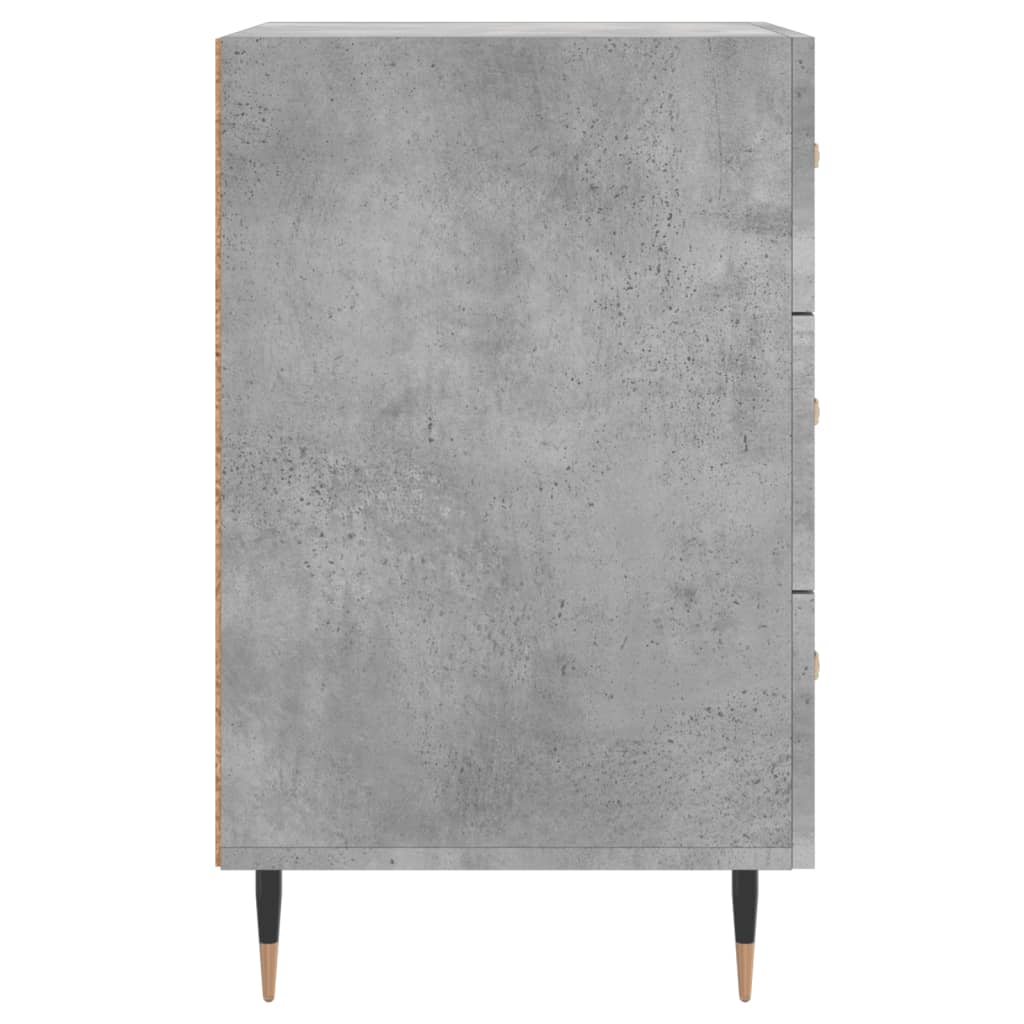 vidaXL Κομοδίνο Γκρι Σκυροδέματος 40x40x66 εκ. από Επεξεργασμένο Ξύλο