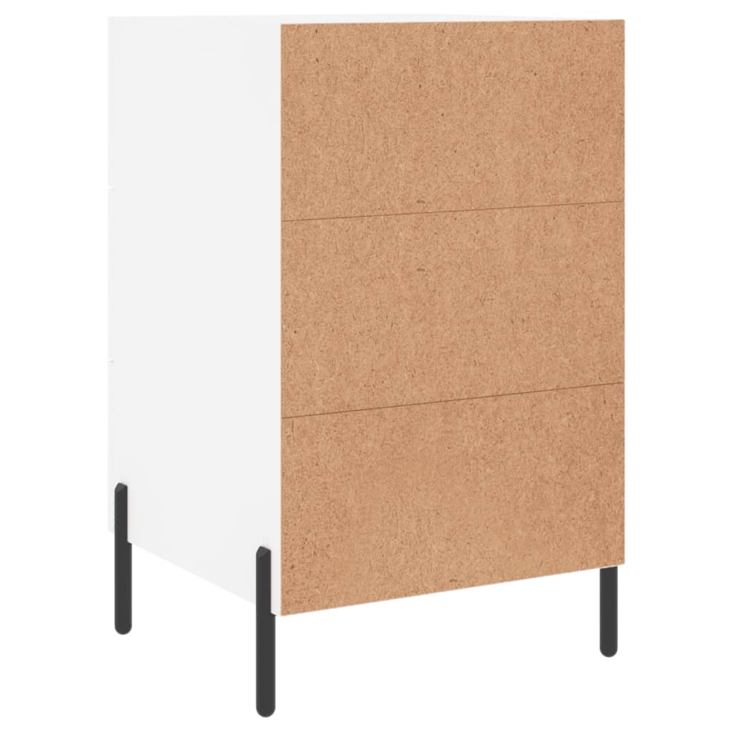 vidaXL Κομοδίνο Λευκό 40 x 40 x 66 εκ. από Επεξεργασμένο Ξύλο