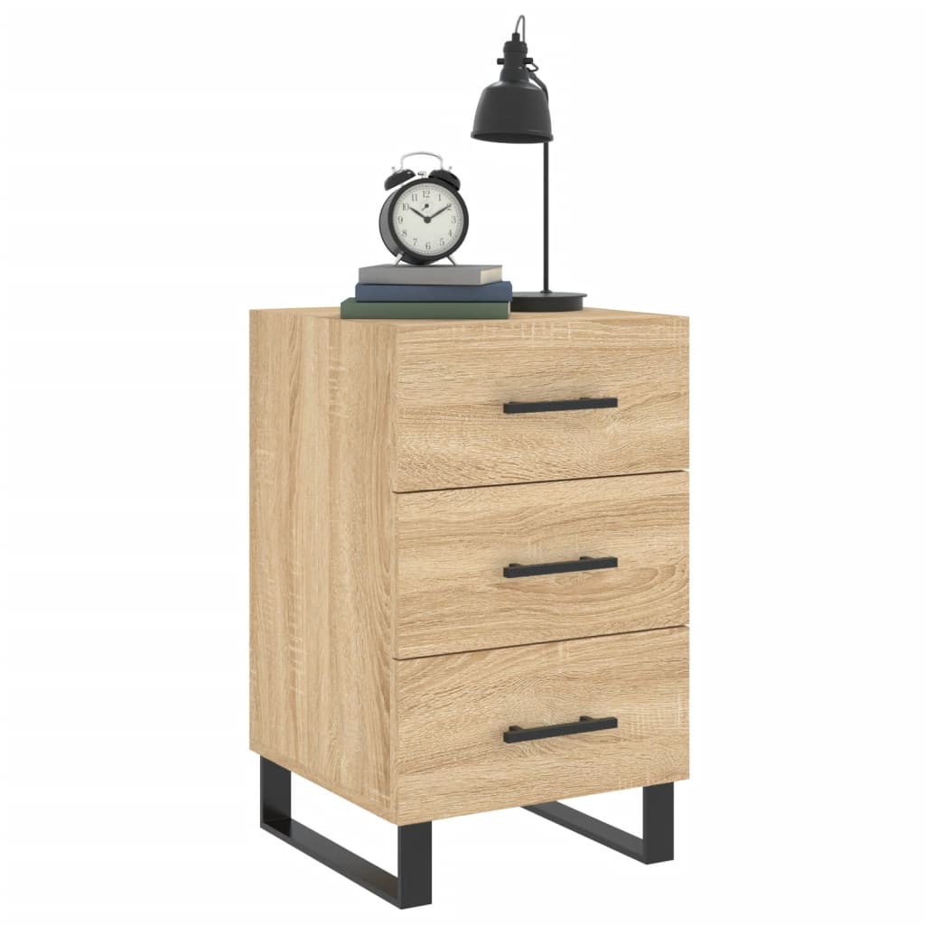 vidaXL Κομοδίνο Sonoma Δρυς 40 x 40 x 66 εκ. από Επεξεργασμένο Ξύλο