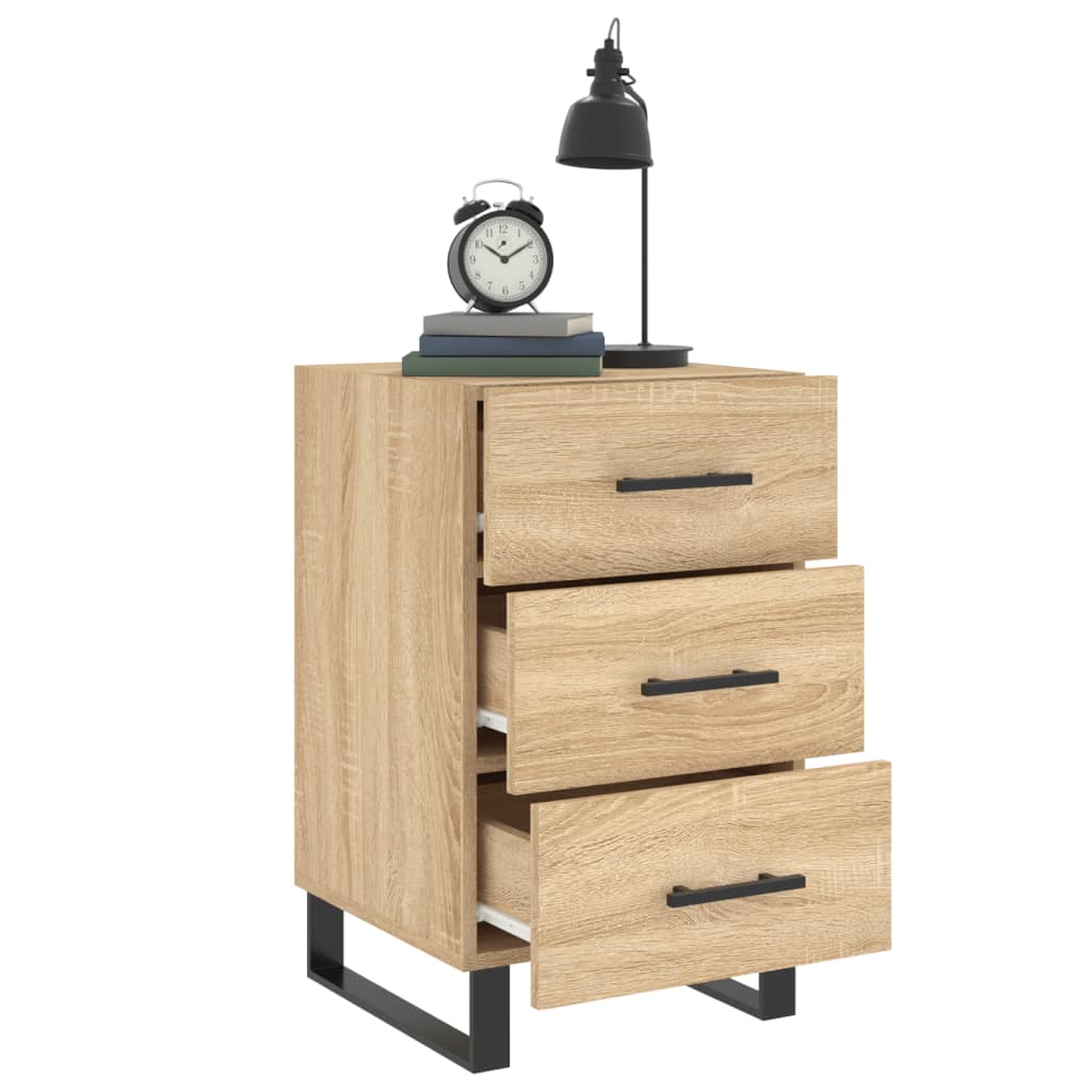 vidaXL Κομοδίνο Sonoma Δρυς 40 x 40 x 66 εκ. από Επεξεργασμένο Ξύλο