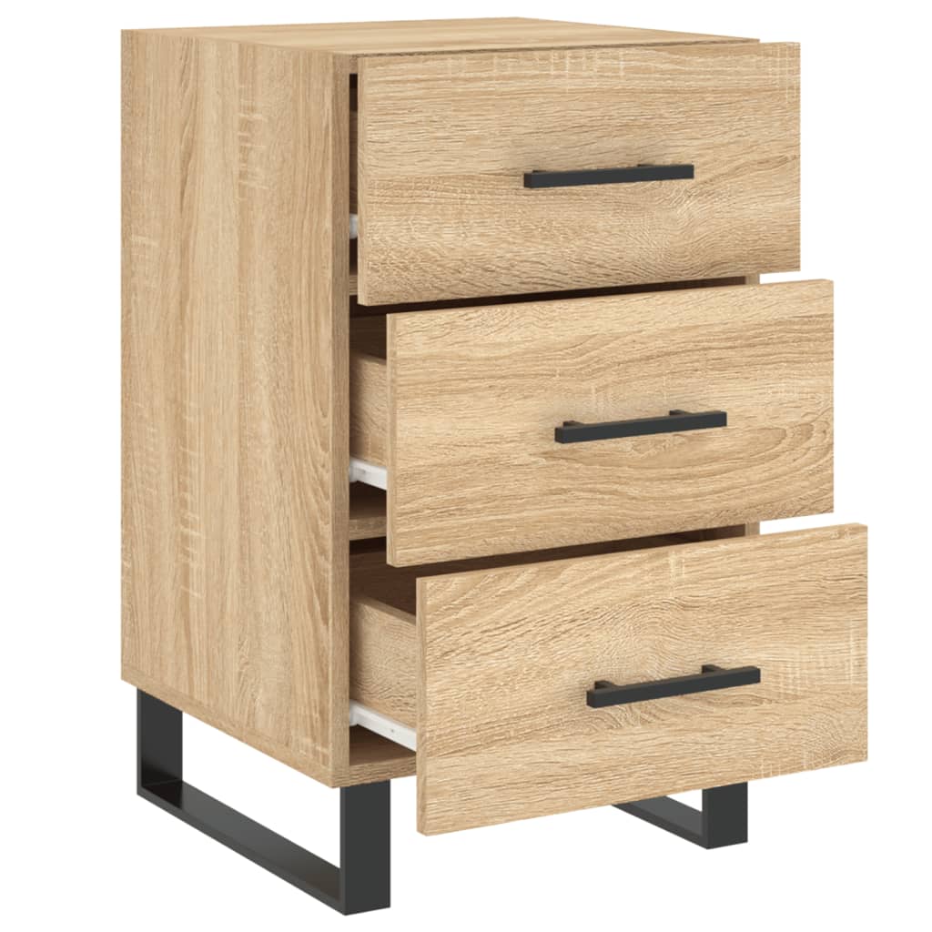 vidaXL Κομοδίνο Sonoma Δρυς 40 x 40 x 66 εκ. από Επεξεργασμένο Ξύλο