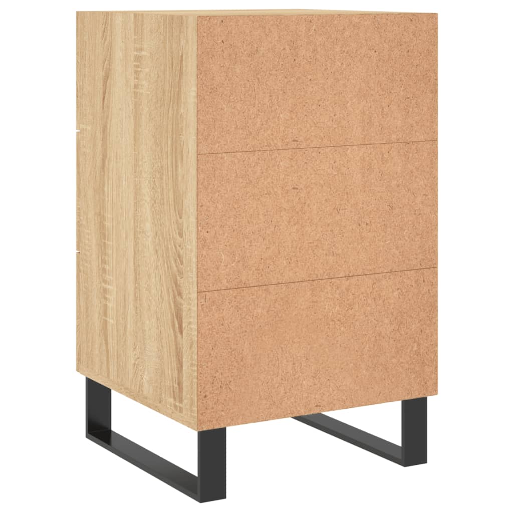 vidaXL Κομοδίνο Sonoma Δρυς 40 x 40 x 66 εκ. από Επεξεργασμένο Ξύλο