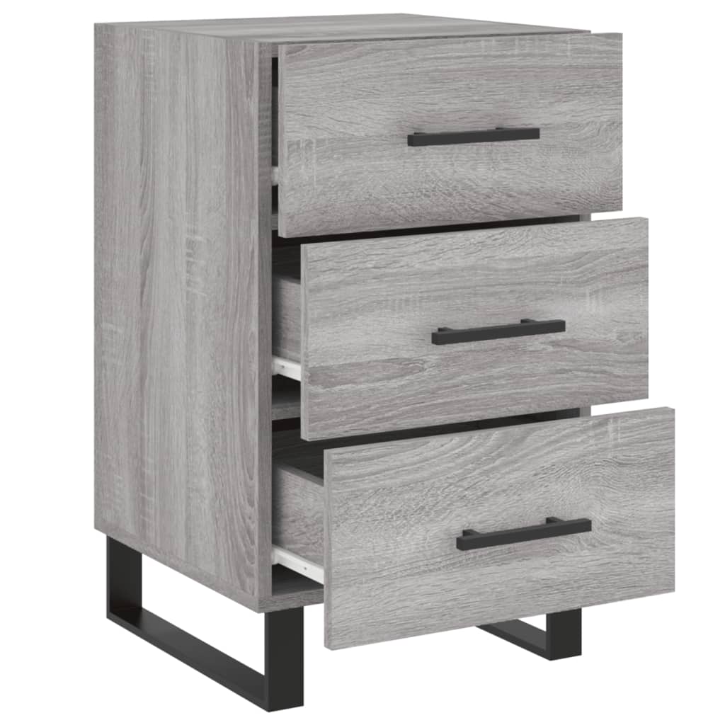 vidaXL Κομοδίνο Γκρι Sonoma 40 x 40 x 66 εκ. από Επεξεργασμένο Ξύλο