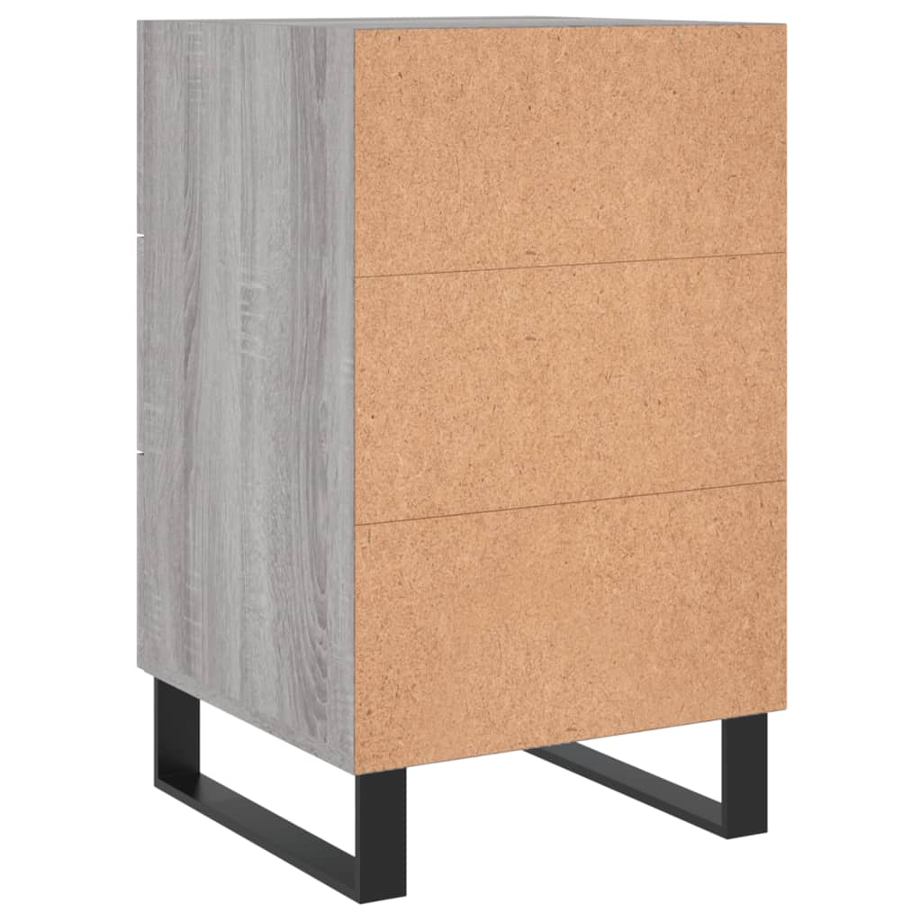 vidaXL Κομοδίνο Γκρι Sonoma 40 x 40 x 66 εκ. από Επεξεργασμένο Ξύλο