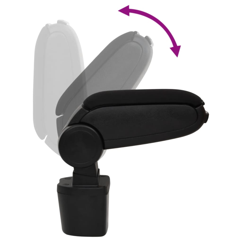 vidaXL Τεμπέλης Αυτοκινήτου Μαύρος 14,5 x 31,5 x (30-48) εκ. από ABS