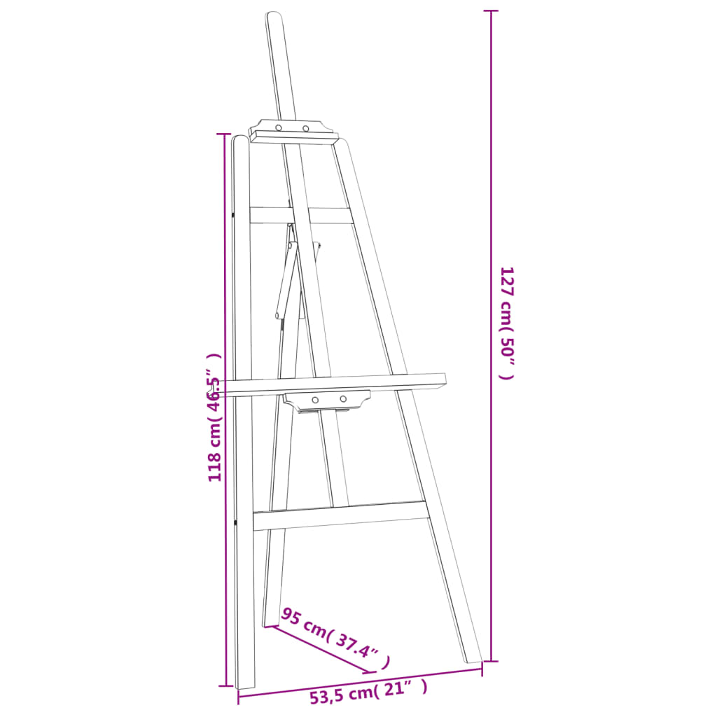 vidaXL Καβαλέτο Επιδαπέδιο 53,5 x 95 x 127 εκ. από Μασίφ Ξύλο Πεύκου