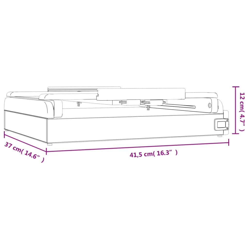 vidaXL Καβαλέτο Επιτραπέζιο με Συρτάρι 41,5x37x12 εκ Μασίφ Ξύλο Πεύκου