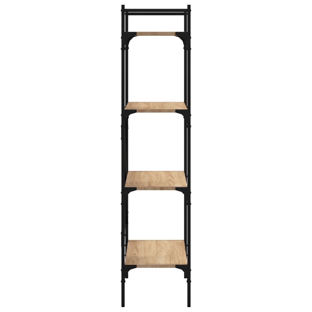 vidaXL Βιβλιοθήκη 4 Επιπέδων Sonoma Δρυς 56x31,5x138,5 εκ. Επεξ. Ξύλο