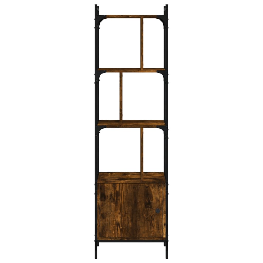 vidaXL Βιβλιοθήκη με Πόρτα Καπνιστή Δρυς 44,5x30x154,5 εκ. Επεξ. Ξύλο