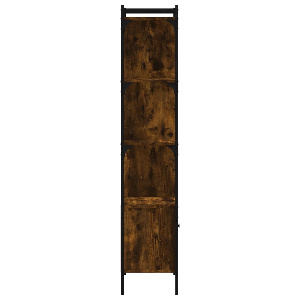 vidaXL Βιβλιοθήκη με Πόρτα Καπνιστή Δρυς 44,5x30x154,5 εκ. Επεξ. Ξύλο