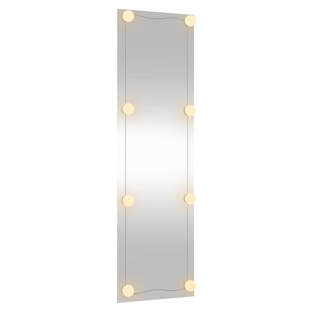 vidaXL Καθρέφτης Τοίχου με LED Ορθογώνιος 30x100 εκ. Γυάλινος