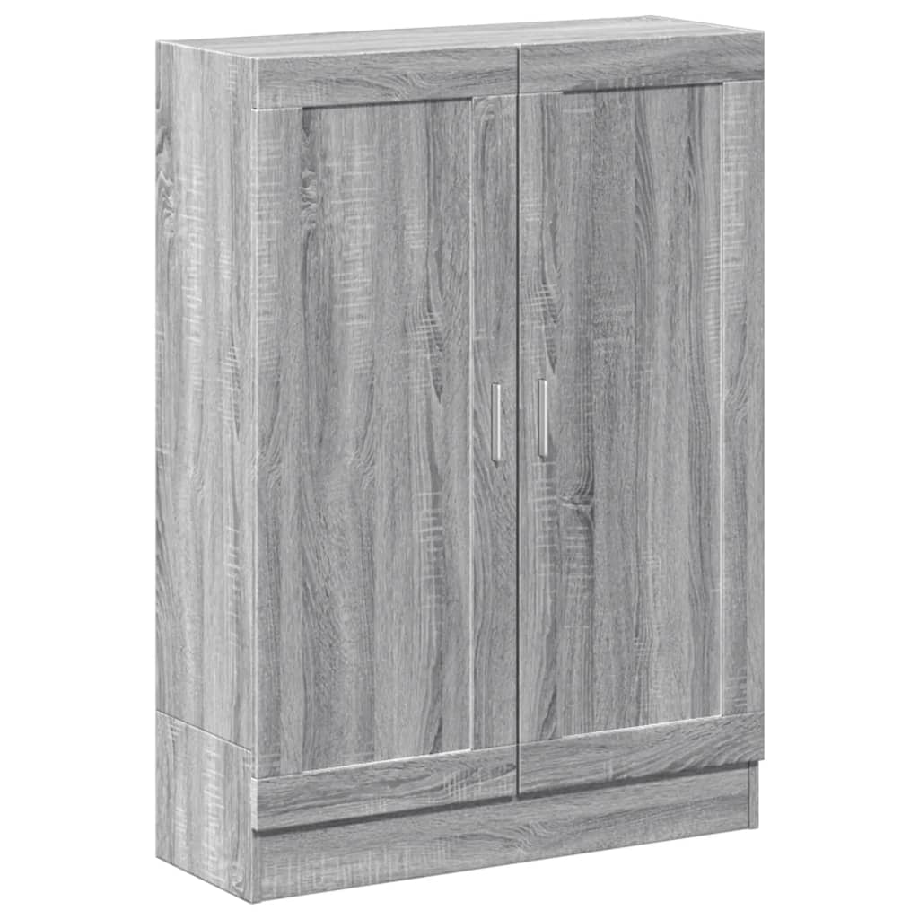 vidaXL Βιβλιοθήκη Γκρι Sonoma 82,5 x 30,5 x 115 εκ. Επεξεργασμένο Ξύλο