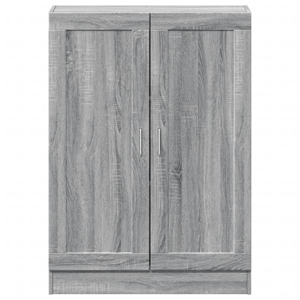vidaXL Βιβλιοθήκη Γκρι Sonoma 82,5 x 30,5 x 115 εκ. Επεξεργασμένο Ξύλο