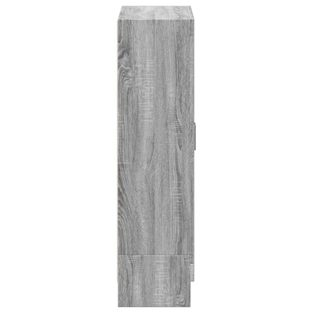 vidaXL Βιβλιοθήκη Γκρι Sonoma 82,5 x 30,5 x 115 εκ. Επεξεργασμένο Ξύλο