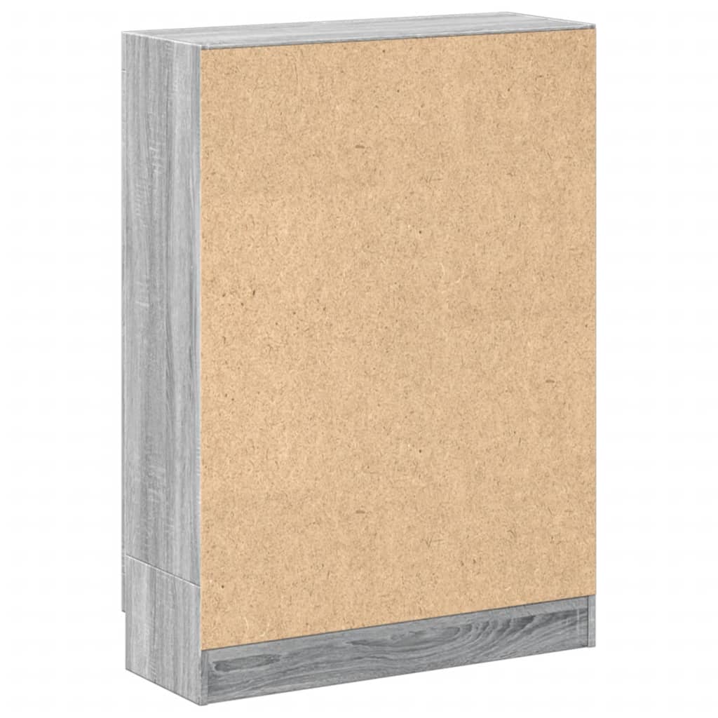 vidaXL Βιβλιοθήκη Γκρι Sonoma 82,5 x 30,5 x 115 εκ. Επεξεργασμένο Ξύλο