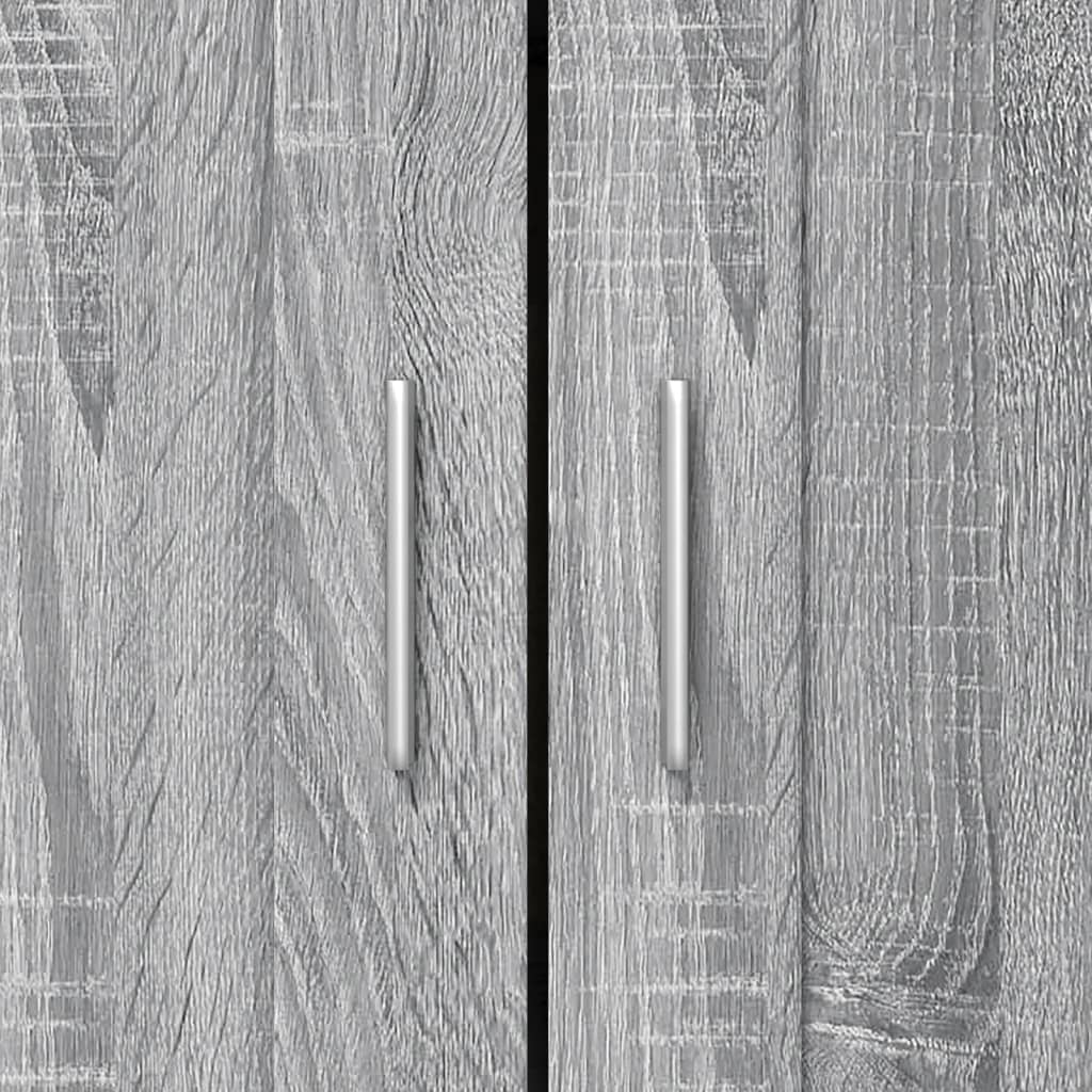 vidaXL Βιβλιοθήκη Γκρι Sonoma 82,5 x 30,5 x 115 εκ. Επεξεργασμένο Ξύλο