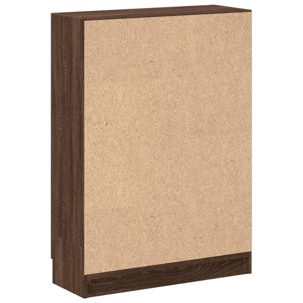 vidaXL Βιβλιοθήκη Καφέ Δρυς 82,5x30,5x115 εκ. Επεξεργασμένο Ξύλο
