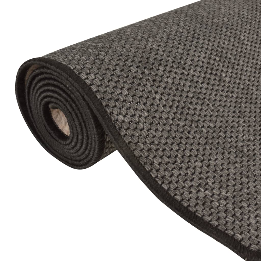 vidaXL Χαλί Διάδρομος Εμφάνιση Σιζάλ Ανθρακί 50 x 200 εκ.