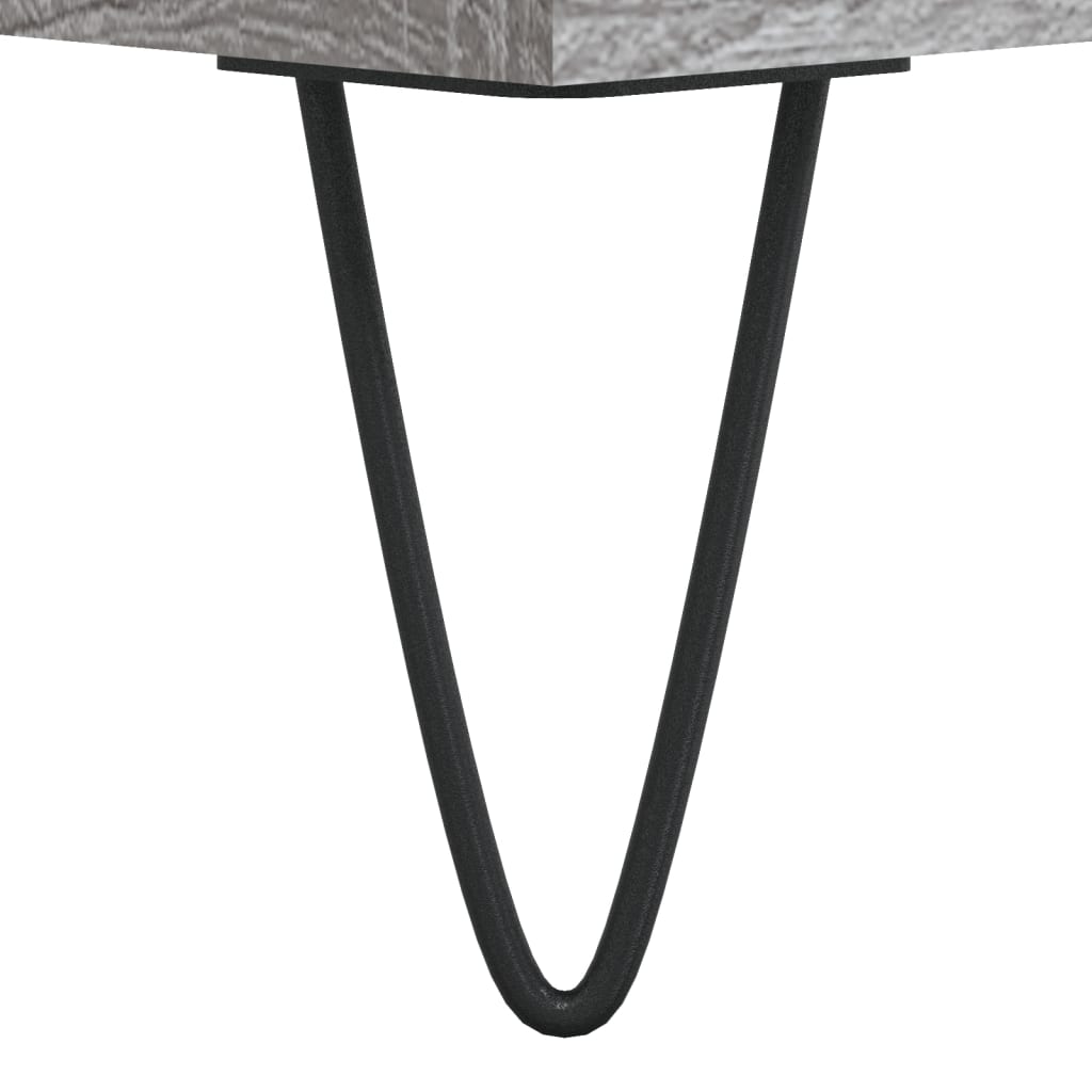 vidaXL Ντουλάπι Γκρι Sonoma 69,5 x 34 x 180 εκ. Επεξεργασμένο Ξύλο
