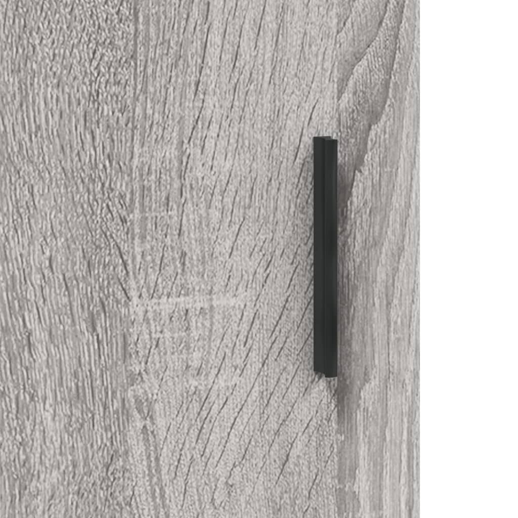 vidaXL Ντουλάπι Γκρι Sonoma 69,5 x 34 x 180 εκ. Επεξεργασμένο Ξύλο