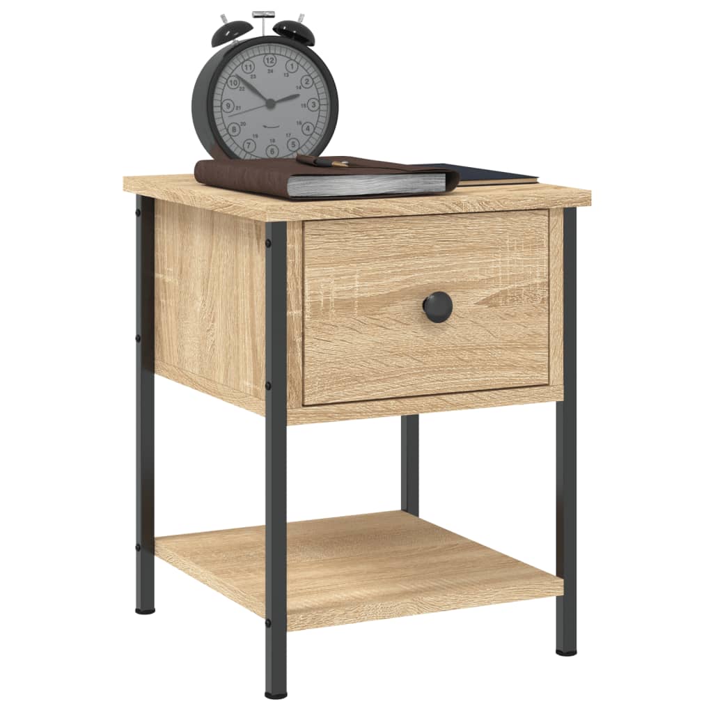 vidaXL Κομοδίνο Sonoma Δρυς 34 x 35,5 x 45 εκ. από Επεξεργασμένο Ξύλο