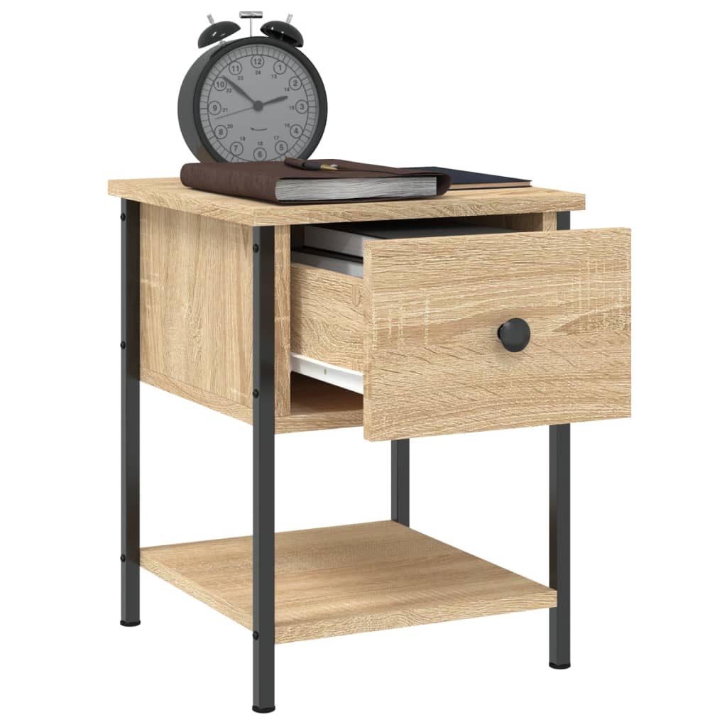 vidaXL Κομοδίνο Sonoma Δρυς 34 x 35,5 x 45 εκ. από Επεξεργασμένο Ξύλο
