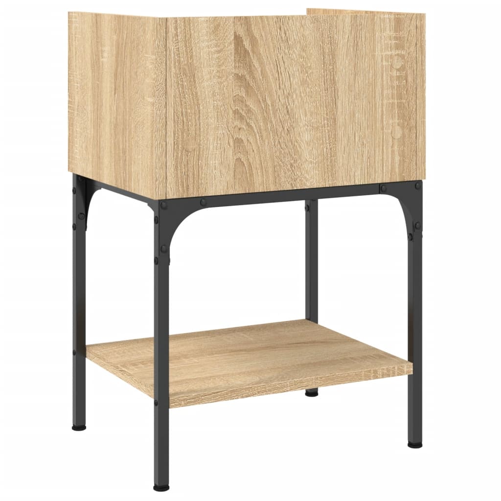 vidaXL Κομοδίνα 2 τεμ. Sonoma Δρυς 40,5x31x60 εκ. Επεξεργασμένο Ξύλο