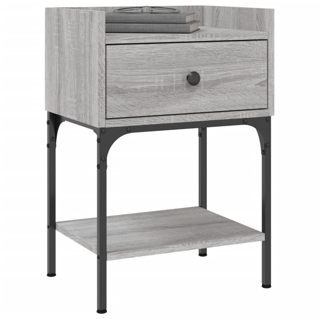 vidaXL Κομοδίνο Γκρι Sonoma 40,5x31x60 εκ. από Επεξεργασμένο Ξύλο