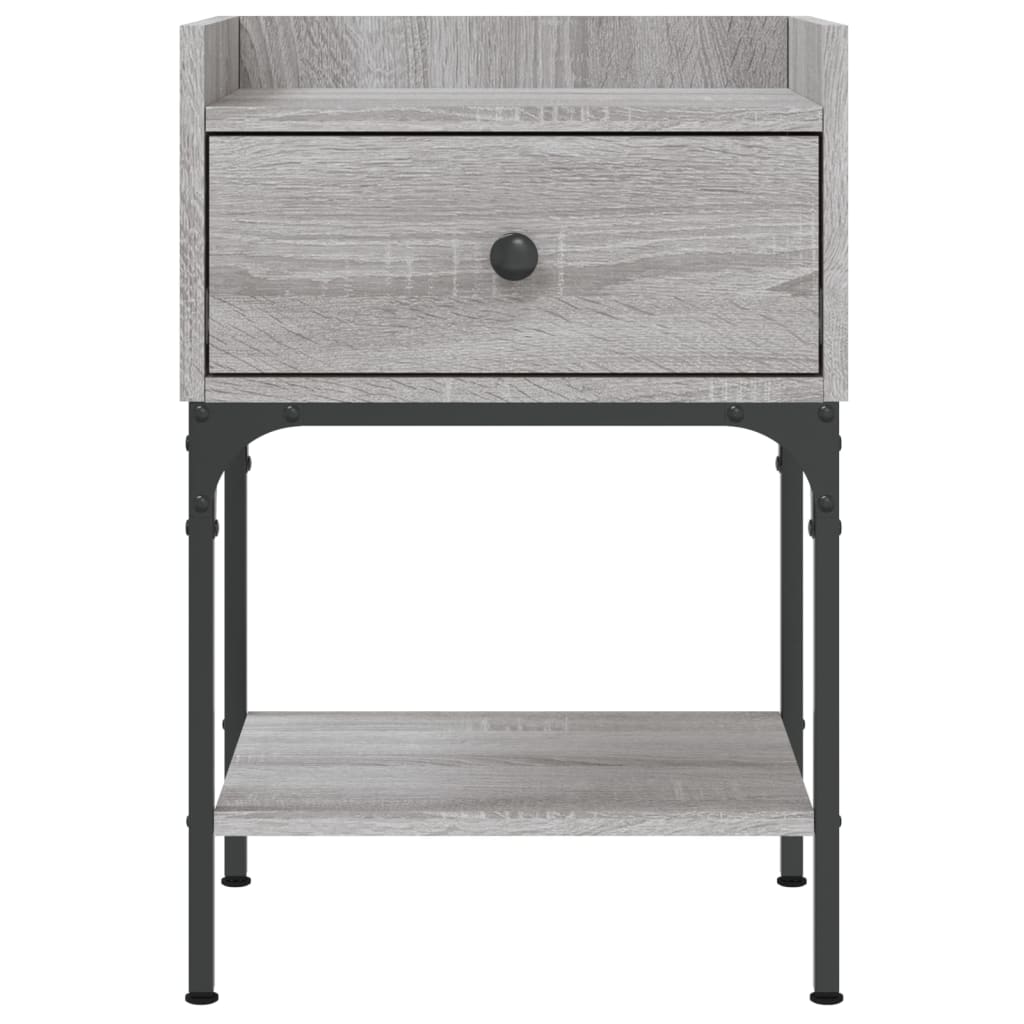 vidaXL Κομοδίνο Γκρι Sonoma 40,5x31x60 εκ. από Επεξεργασμένο Ξύλο