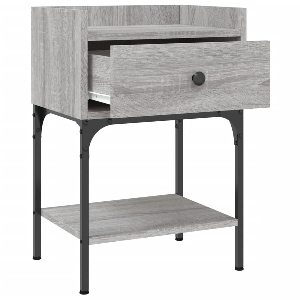 vidaXL Κομοδίνο Γκρι Sonoma 40,5x31x60 εκ. από Επεξεργασμένο Ξύλο